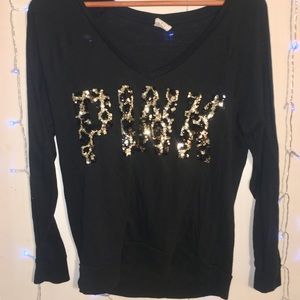 PINK Soft Sequined Shirt